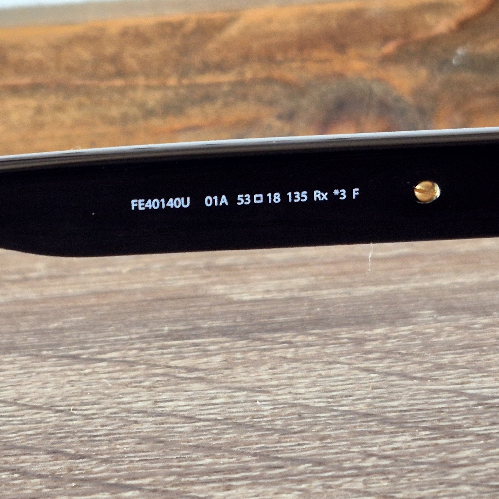 Fendi Black Sunglasses with Gold Accent - Picture 8 of 10